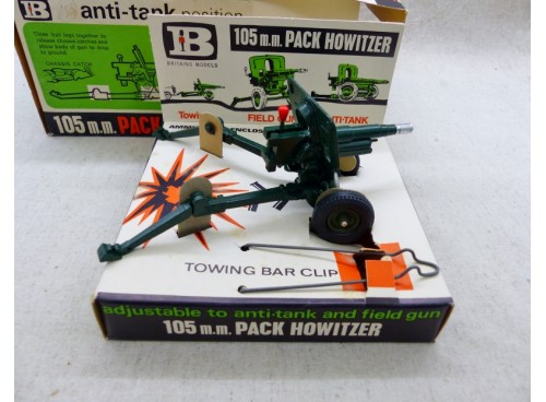 Britains 9724 Canon Militaire 105m.m. Pack Howitzer anti Tank NM Boite