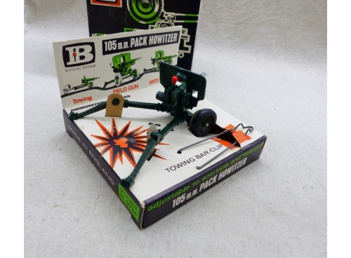 Britains 9724 Canon Militaire 105m.m. Pack Howitzer anti Tank NM Boite
