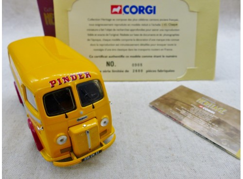 miniature Corgi Toys Héritage 70602 Peugeot D3A Service Publicité du Cirque Pinder NM Boite