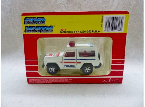 Majorette 3017 Mercedes 230 G 4x4  Police Neuf Boite