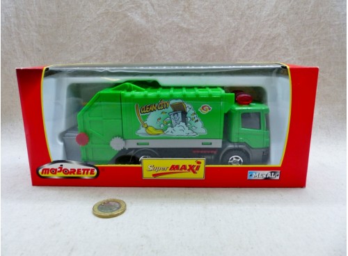 Majorette 3030 Camion Poubelle Scania "Clean City" Neuf Boite