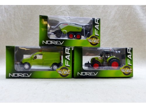 Norev 3 Inches lot de 3 véhicules Claas Série Farmer NM boite