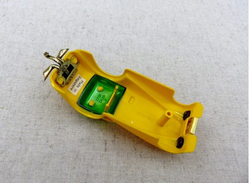 Aurora AFX Carrosserie Roarin Rolls  Jaune vue interne