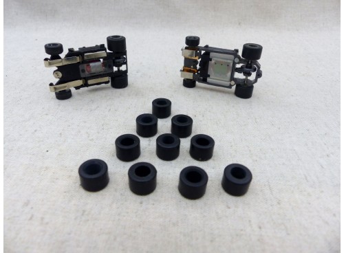 pièces pour circuits Life Like Kit de Pneus Arrières Silicone ( par 10)