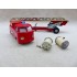 Tekno 408 et 409 ensemble VW Combi  et Grande Echelle Pompiers avec Boites