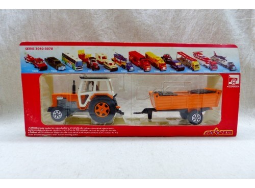 Majorette serie 3040-3070 Tracteur et Remorque NM Boite dos