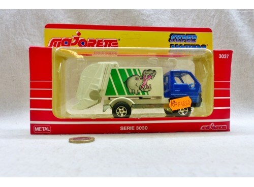 Majorette 3037 Super Movers Camion Poubelle Toyota Bleu NM Boite