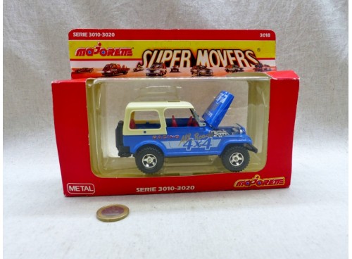 Majorette 3018 Super Movers Jeep CJ7 Racing All Road 4x4 NM Boite