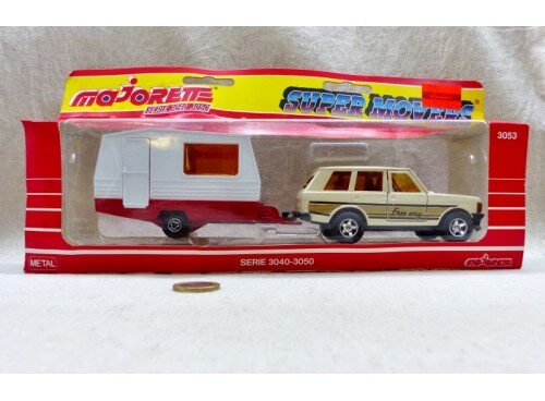 Majorette 3053 serie 3040-3050 Range Rover et Caravane NM Boite
