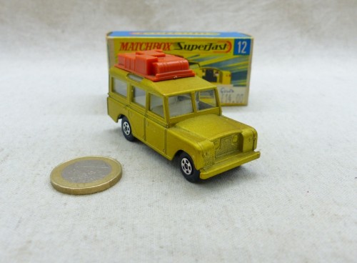 Matchbox Superfast MB12 Land Rover Gold Safari NM Boite