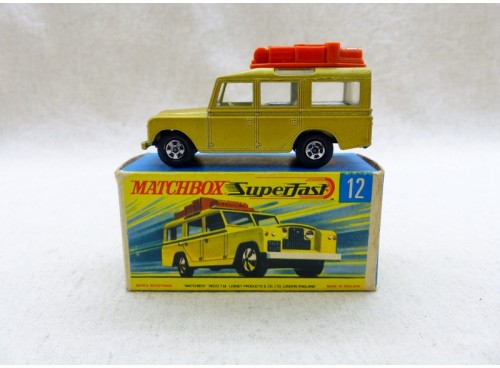 Matchbox Superfast MB12 Land Rover Gold Safari NM Boite