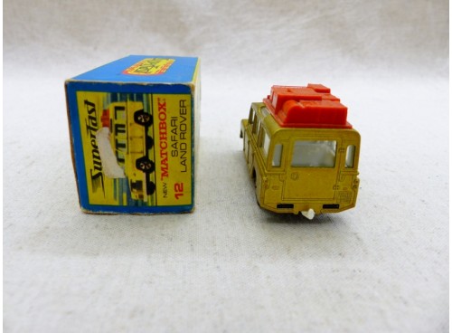 Matchbox Superfast MB12 Land Rover Gold Safari NM Boite