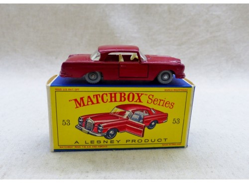 miniature collection Matchbox Lesney Series N° 53 Mercedes Benz Coupe Mint in Mint Box