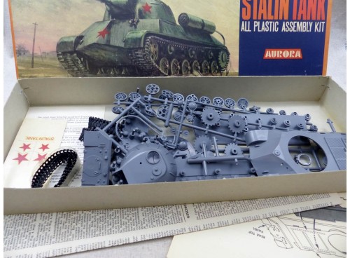 Aurora Maquette Russian Stalin Tank détail boite