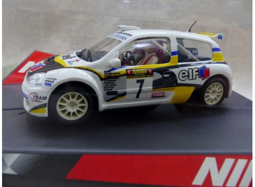 NINCO 50300 RENAULT SUPER 1600 CLIO RALYE DE WALLONIE 2002 ELF n° 7 Neuve Boite