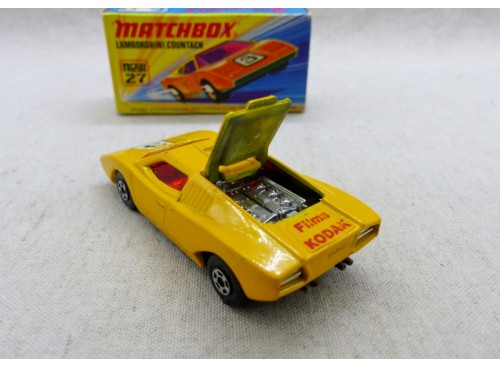 Matchbox Superfast MB27 Lamborghini Countach Promotionnel Films Kodak ouvrants
