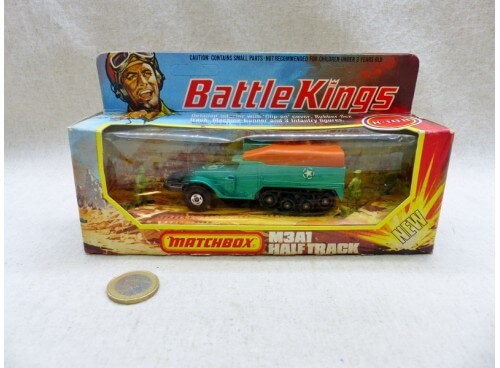 Matchbox K-108 BattleKings M3A1 Half Track Near Mint Box
