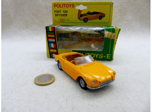 Politoys Export 555 Fiat 124 Spyder NM Boite