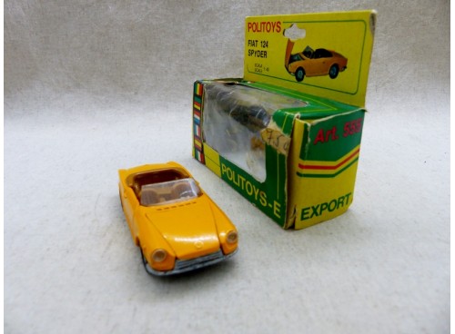 Politoys Export 555 Fiat 124 Spyder NM Boite