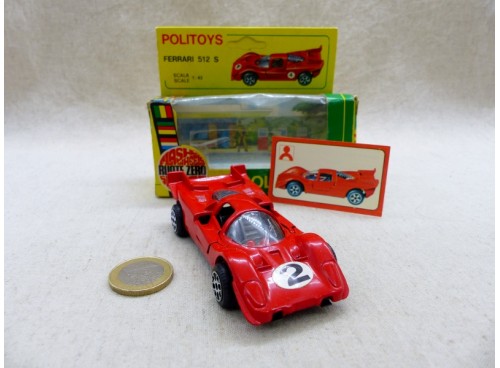 Politoys  Export 22 Ferrari 512 S Near Mint Boite