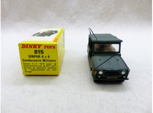 Dinky Toys 815 Sinpar 4x4 gendarmerie militaire near Mint Boite