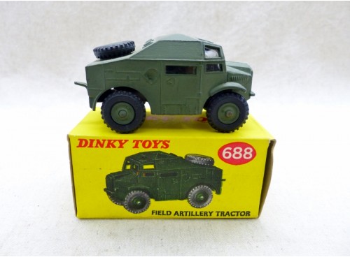 Dinky Toys 688 Field Artillerie Tractor - Tracteur d'Artillerie avec Boite