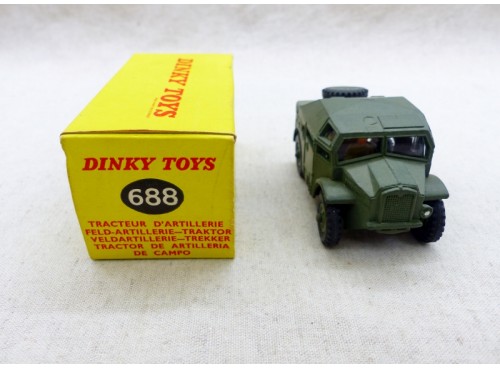 Dinky Toys 688 Field Artillerie Tractor - Tracteur d'Artillerie avec Boite