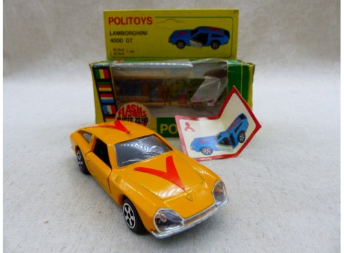 Politoys Export 557 Lamborghini 4000 GT avec Boite dérails