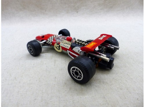 vue arrière Politoys F2 Ferrari 312 F1 1968 Near Mint Boite