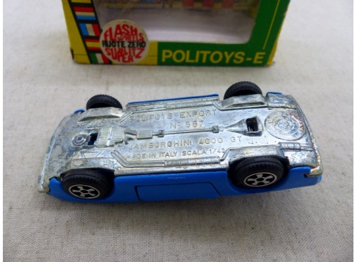 Politoys 557 Lamborghini 4000 GT Bleue avec Boite