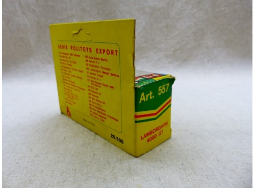 Politoys 557 Lamborghini 4000 GT Bleue avec Boite