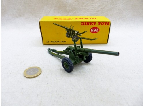 Dinky Toys 692 Canon 5.5" Medium Gun Near Mint Boite