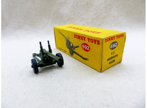Dinky Toys 692 Canon 5.5" Medium Gun Near Mint Boite