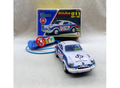 BANDAI 2041 Rarissime Porsche 911 Filoguidée Near Mint Boite Japon