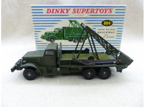 Dinky SuperToys 884 Camion Militaire Brockway Poseur de Pont NM Boite