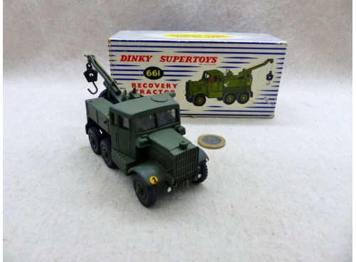 Dinky SuperToys 661 Recovery Truck Dépanneuse Militaire Near Mint Boite