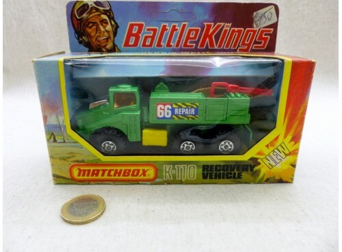 Matchbox KingSize K-110 BattleKings Camion Dépannage Militaire - Recovery Vehicle Neuf Boite
