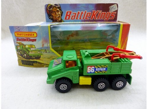 Matchbox KingSize K-110 BattleKings Camion Dépannage Militaire - Recovery Vehicle Neuf Boite