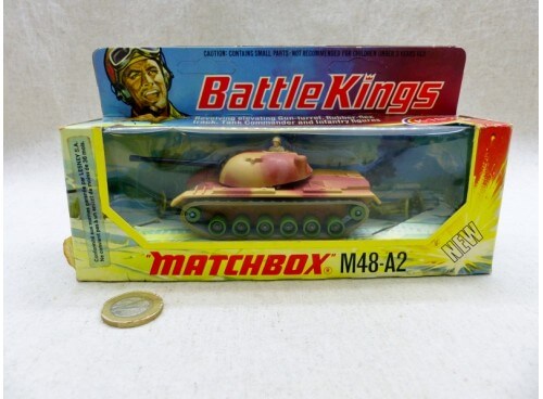 Matchbox Battlekings K-102 Char militaire M48-A2 Near Mint Boite
