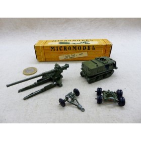 Micromodel Deoma Canon Long Tom avec Tracteur HO - Traino per Long Tom NM Boite