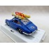Mebetoys A-64 Porsche Bleue Avec Ski et Luge Exc.