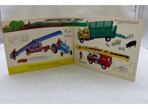 Catalogue Corgi 1968 Rare Version Allemande