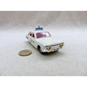 Dinky Toys 255 Ford Zodiac Police, Rare Chassis Jaune