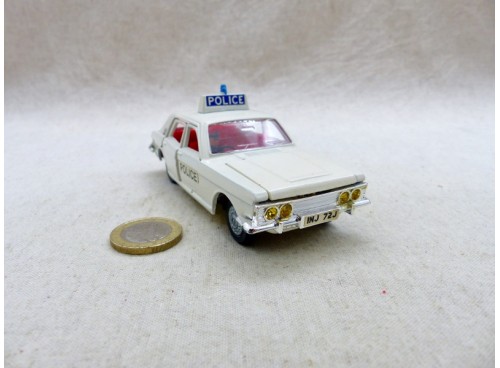 Dinky Toys 255 Ford Zodiac Police, Rare Chassis Jaune