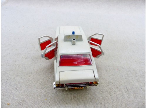 Dinky Toys 255 Ford Zodiac Police, Rare Chassis Jaune