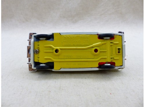 Dinky Toys 255 Ford Zodiac Police, Rare Chassis Jaune