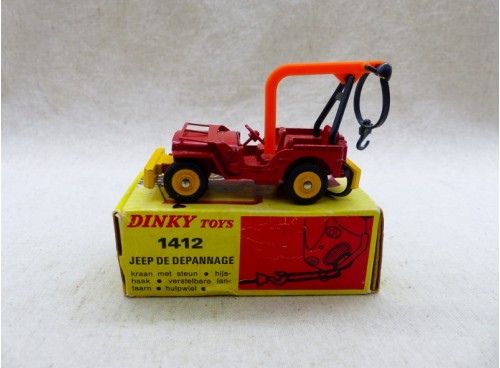Dinky Toys 1412 Jeep de Dépannage en excellent état avec sa boîte d'origine