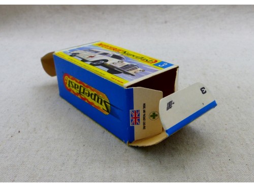 Matchbox Superfast MB3 Mercedes Benz Binz Ambulance Excellent Etat / Boite