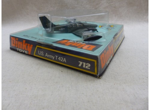 DINKY 712 Avion US Army T 42A Neuf / Boite autre coté