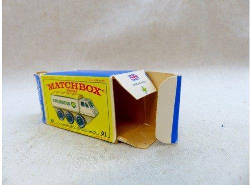 Matchbox Lesney Series N° 61 Alvis Stalwart Véhicule d'Exploration BP Exc/Boite